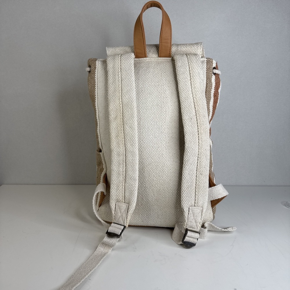 Universal Thread Earth Tone Canvas Backpack Casua… - image 5